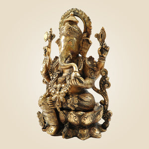 Brass Ganesha Murti