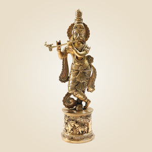 Brass Krishna Idol