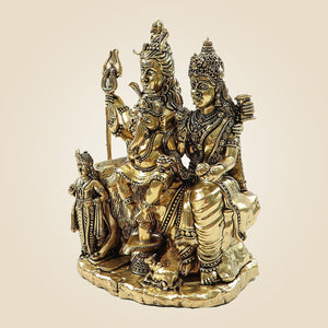 Brass Shiv Parivar Statue