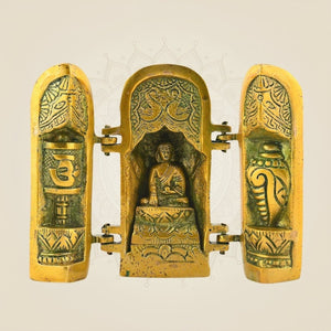 4.5" Folding Buddha Temple