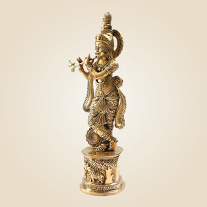 Brass Lord Krishna Murti