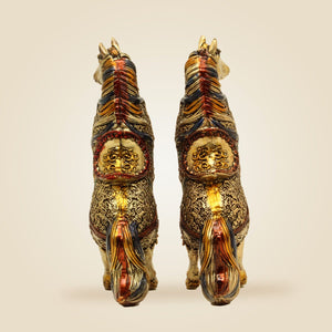 Brass Horses Statue
