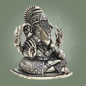Silver Ganesha Idol