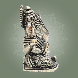 Silver Ganesha Idol