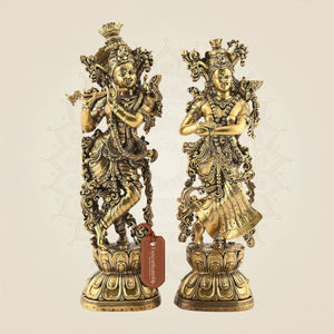4.75" Radha Krishna Standing Pair