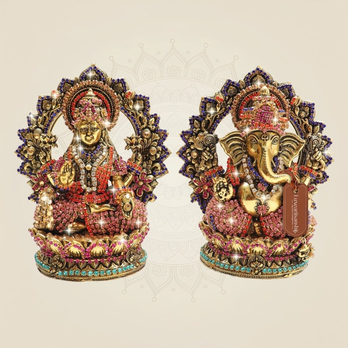 Brass Lakshmi Ganesh Idol