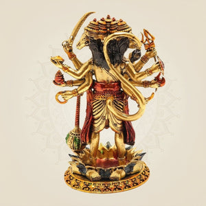 Five faced Hanuman brass