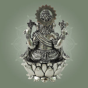 Brass Chaturbhuja Ganesha Statue