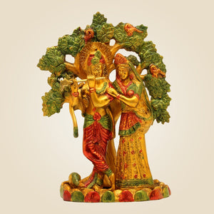 Brass Radha Krishna Murti