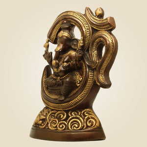 Brass Ganesh With Om