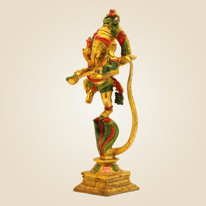 Brass Ganesha On Sheshnag