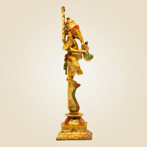 Brass Ganesha On Sheshnag