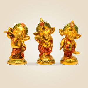 Brass Musical Ganesha