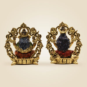 Brass lakshmi Ganesh Idol