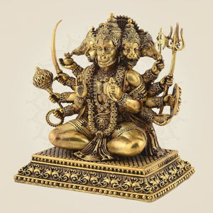 Panchmukhi Hanuman Brass Murti