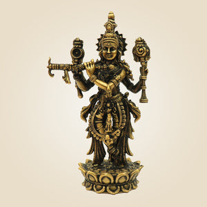 Bronze Krishna Idol