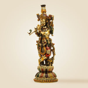 Krishna Brass Statue