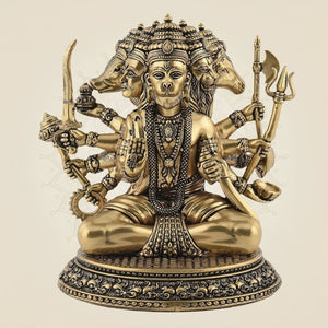 Panchmukhi Hanuman Brass Idol