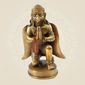 6" Sacred Brass Garuda Vahan Idol