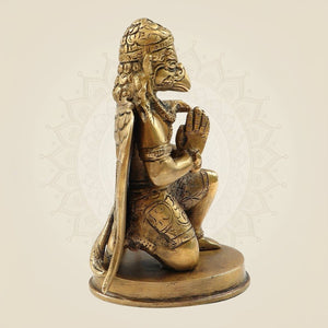 Divine Brass Garuda Vahan Idol for Puja