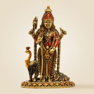 Brass Kartikeya Murti