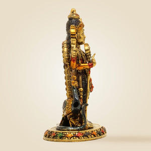 Lord Murugan Brass Idol with Peacock