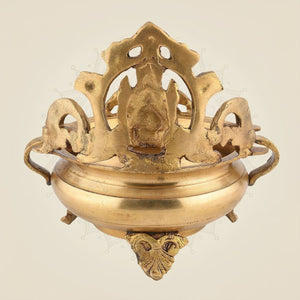 Brass Urli Bowl with Mata Design