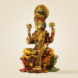 Brass Lakshmi Idol