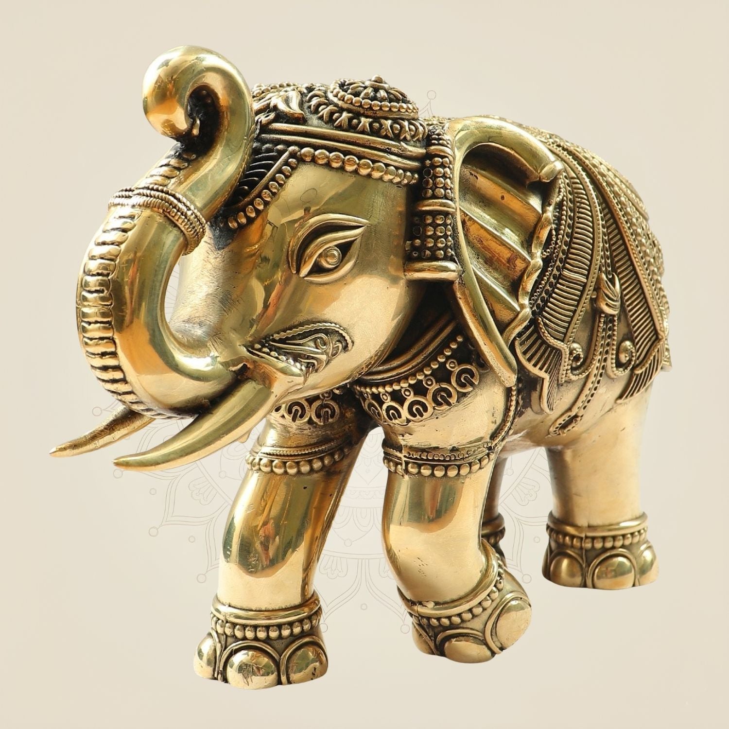 8 inch Brass Elephant Statue