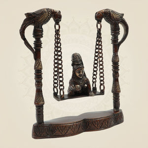 Charming Bal Hand Painted Krishna Murti