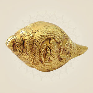Engraved Conch for Spiritual Décor