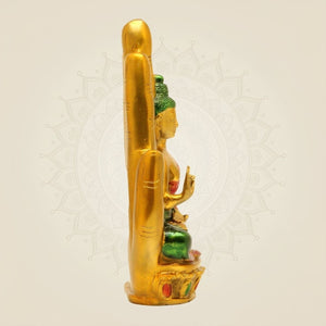 Tibetan Buddha Brass Idol - Luxeartisanship