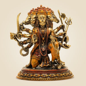 Panchmukhi Hanuman Brass Idol