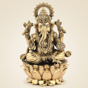 Brass Ganesha Idol