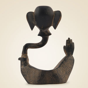 Antique Finish Ganesha Brass Murti
