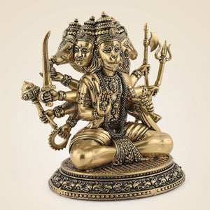 Brass Panchmukhi Hanuman