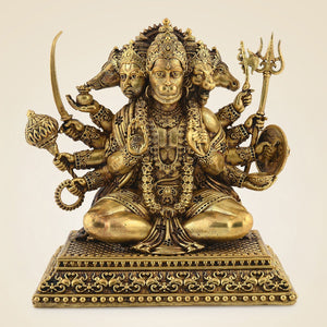 Brass Panchmukhi Hanuman