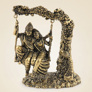Pure Brass Radha Krishna