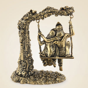 Pure Brass Radha Krishna