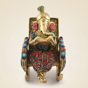 Pure Brass Ganesha
