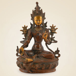 Pure Brass Goddess Tara