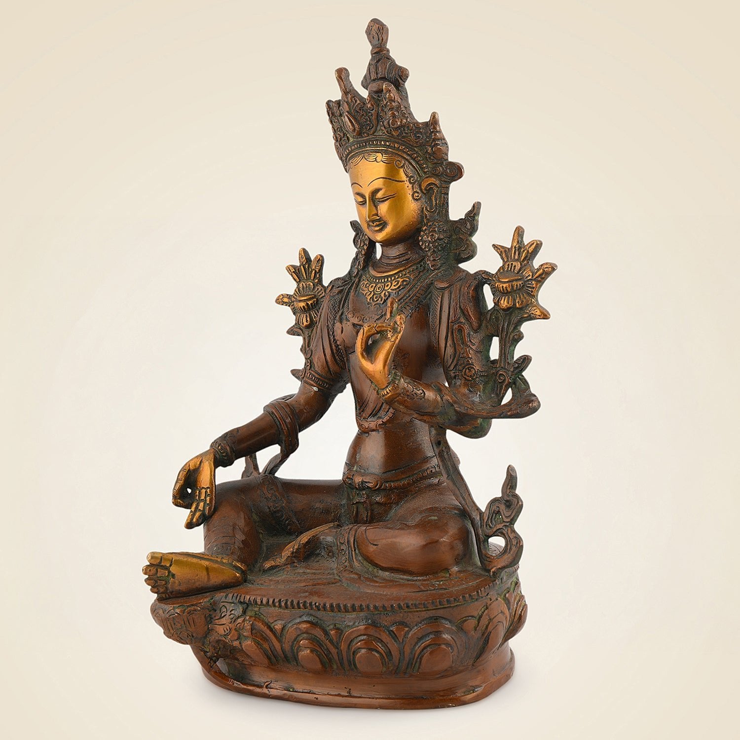 Pure Brass Goddess Tara