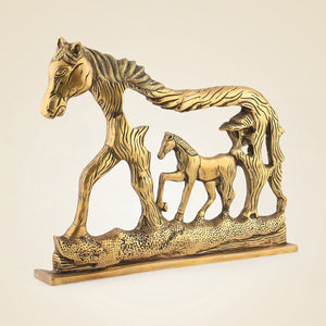 Brass Horse Murti