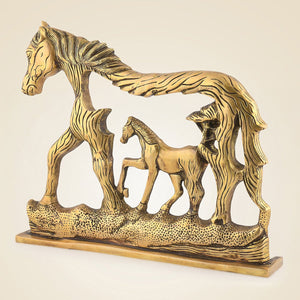 Brass Horse Decor Statue