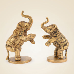 Pure Brass Jumping Elephant