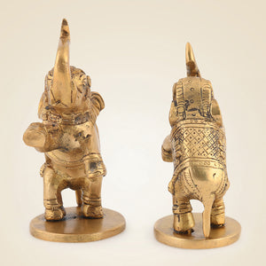 Pure Brass Jumping Elephant