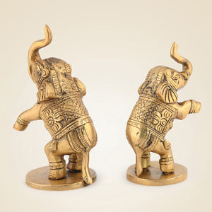 Pure Brass Jumping Elephant