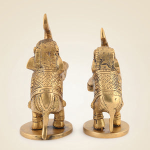 Pure Brass Jumping Elephant