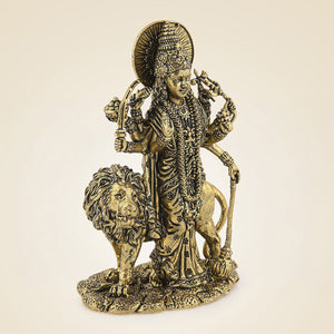 Durga Mata on Lion Statue - Luxeartisanship