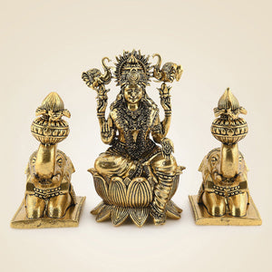 Brass Gajalaxmi